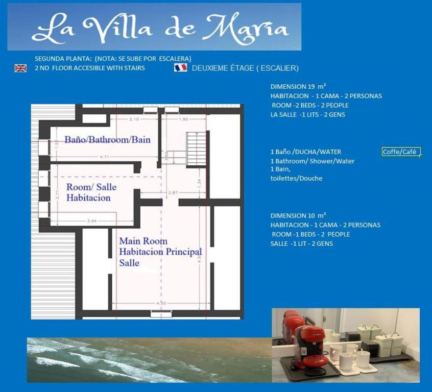 Villa La De Maria I Playa El Puntal Asturias